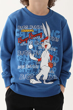 Looney Tunes Saks Mavi Erkek Çocuk Eşofman Takımı