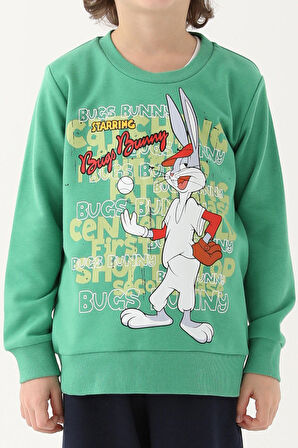 Looney Tunes Çam Yeşili Erkek Çocuk Eşofman Takımı