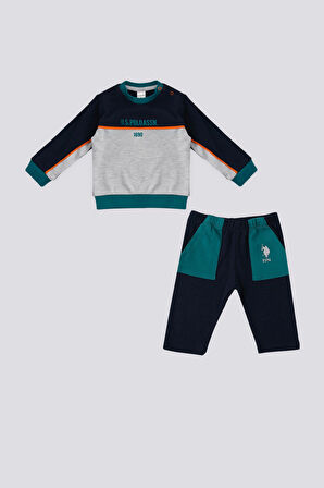 U.S. Polo Assn Lacivert Cepli Erkek Bebek 2 Li Takım