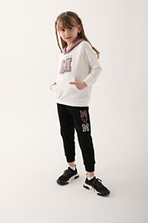 Minnie Mouse D4813-3 Çocuk  Krem Eşofman Takımı