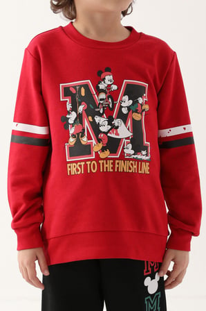 Mickey Mouse Kırmızı Erkek Çocuk Eşofman Takımı