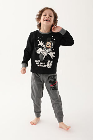 Mickey Mouse D4821-3 Çocuk  Siyah Pijama