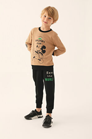 Mickey Mouse Vizon Erkek Çocuk Eşofman Takımı