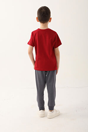 Spider Man D4863-3 Erkek Çocuk Pijama Takım Kırmızı