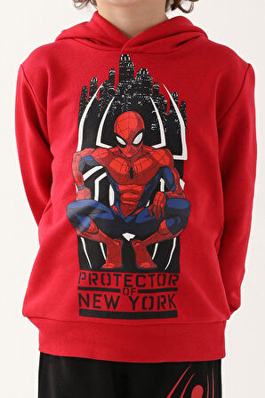 Spiderman Kırmızı Erkek Çocuk Eşofman Takımı