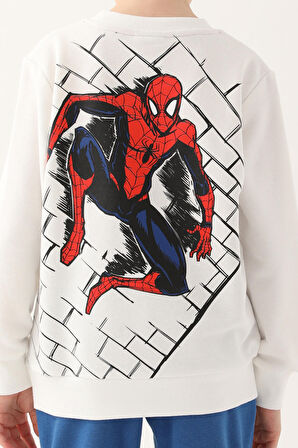 Spider Man D4833-3 Erkek Çocuk Eşofman Takım Krem