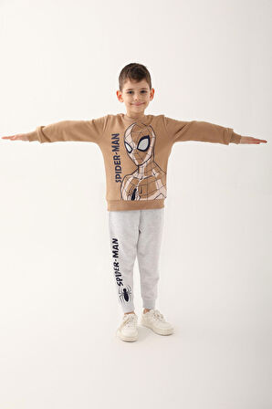 Spiderman Vizon Erkek Çocuk Eşofman Takımı