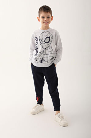 Spiderman Kar Melanj Erkek Çocuk Eşofman Takımı