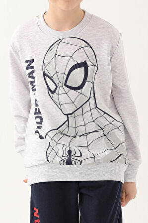Spiderman Kar Melanj Erkek Çocuk Eşofman Takımı