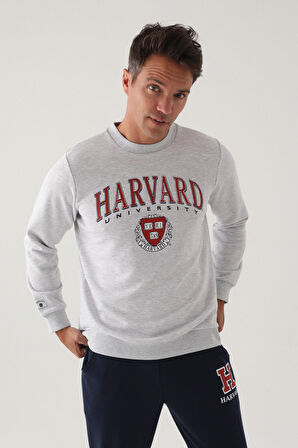 Harvard Kar Melanj Erkek Sweatshirt