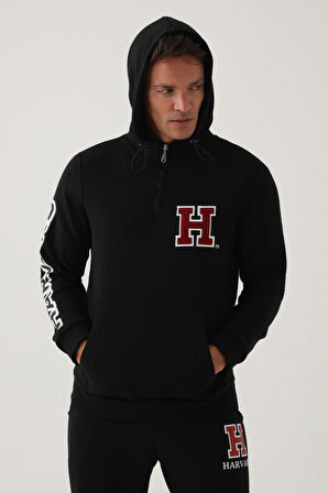 Harvard Siyah Erkek Sweatshirt