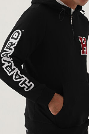 Harvard Siyah Erkek Sweatshirt