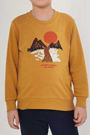 Rolypoly Sunset Kahverengi Erkek Çocuk Eşofman Takımı