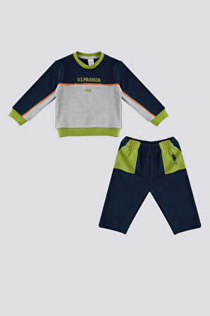 U.S. Polo Assn Koyu İndigo Cepli Bebek 2 Li Takım