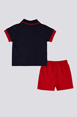 U.S. Polo Assn Lisanslı With Pocket Lacivert Erkek Bebek Takımı