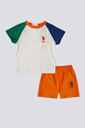 U.S. Polo Assn Lisanslı Two Colours Krem Erkek Bebek Takımı