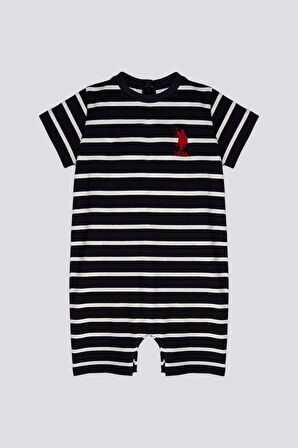 U.S. Polo Assn Lisanslı Line Lacivert Erkek Bebek Tulum