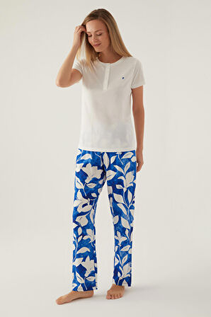 Pierre Cardin Arm Krem Kadın Kısa Kol Pijama Takımı