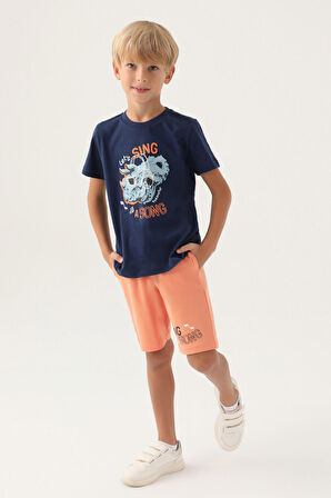 RolyPoly Rhio Koyu İndigo Erkek Çocuk Bermuda Takım