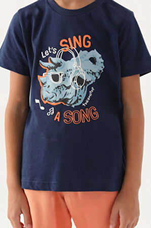 RolyPoly Rhio Koyu İndigo Erkek Çocuk Bermuda Takım