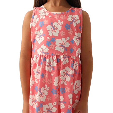 Çiçekli Penye Elbise RP3409-3