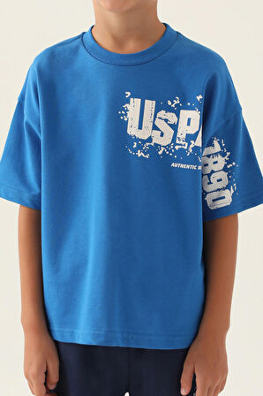 U.S. Polo Assn Lisanslı Authentic Cobalt Erkek Çocuk Bermuda Takım