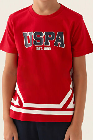 U.S. Polo Assn Lisanslı Est Kırmızı Erkek Çocuk Bermuda Takım