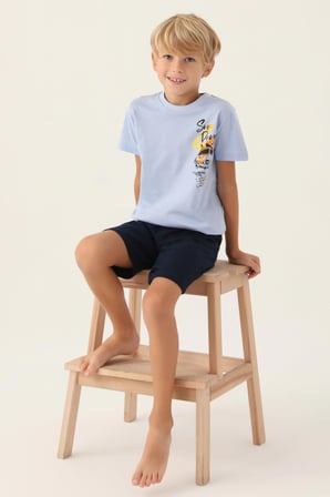 Arnetta 2989C Erkek Çocuk Bermuda Pijama Takım