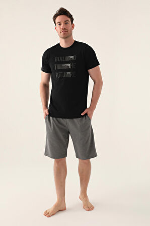 Arnetta Future Siyah Erkek Bermuda Takım