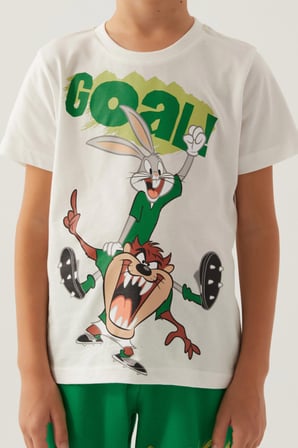 Looney Tunes Bugs İndigo Erkek Çocuk Bermuda Takım