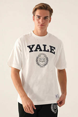 Yale Book Krem Erkek T-Shirt