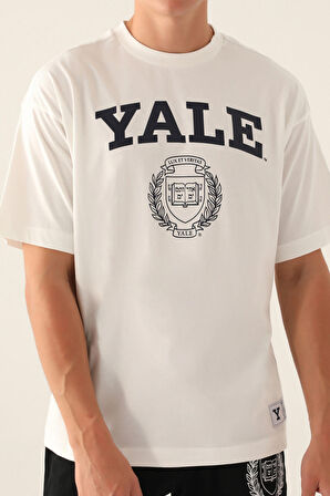 Yale Book Krem Erkek T-Shirt