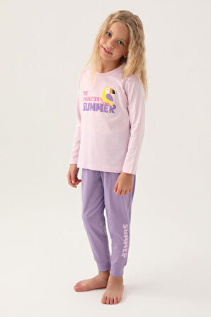 RolyPoly Endless Mor Kız Çocuk Pijama Takımı