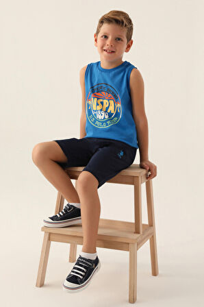 U.S. Polo Assn Lisanslı Tree Cobalt Erkek Çocuk Bermuda Takım