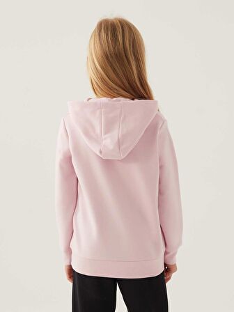 Barbie Kız Çocuk Kapüşonlu Sweatshirt 3-7 Yaş Toz Pembe