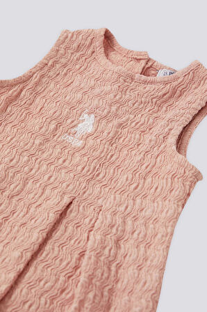 US POLO KIZ BEBEK 2 LI KISA KOL T-SHIRT TAKIM - SOFT PEMBE