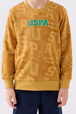 Us Polo Erkek Çocuk Eşofman Takımı US1929 Hardal