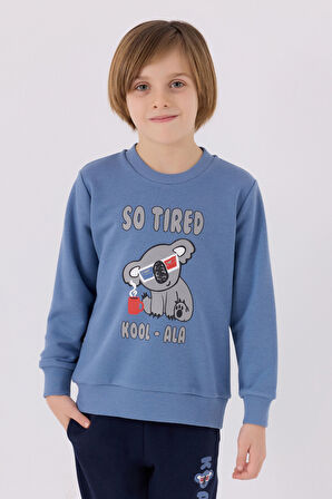 Rolypoly Erkek Çocuk Mavi Eşofman Takımı