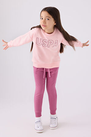 Us Polo Kız Çocuk Eşofman Takımı US1964 Pembe