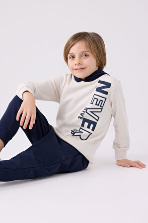 Rolypoly Erkek Çocuk Eşofman Takımı RP3376 Taş