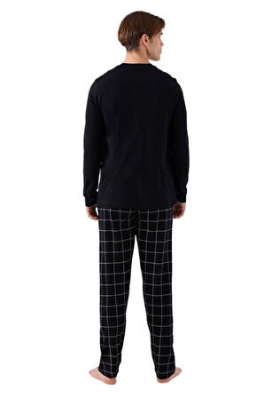 Arnetta Erkek Siyah Pijama Takım 3170-S 