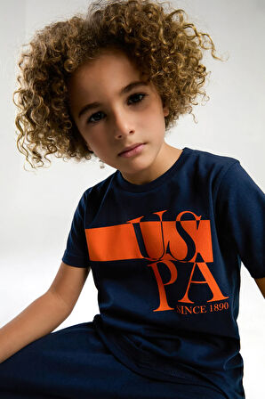 U.S. Polo Assn. Erkek Çocuk Lacivert Kısa Kol Pijama Takım