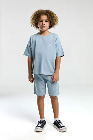 U.S. Polo Assn. Erkek Çocuk Yeşil Bermuda Takım