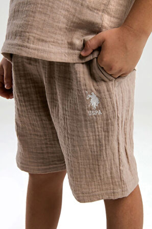 ERKEK ÇOCUK BERMUDA TAKIM - KUM