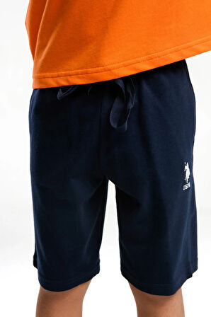 U.S. Polo Assn. Erkek Çocuk Turuncu Bermuda Takım