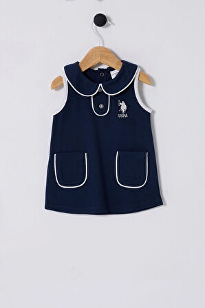 U.S.POLO ASSN.KIZ BEBEK ELBİSE - LACİVERT