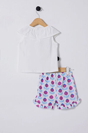 U.S. Polo Assn. Kız Bebek Beyaz Bebek Takım