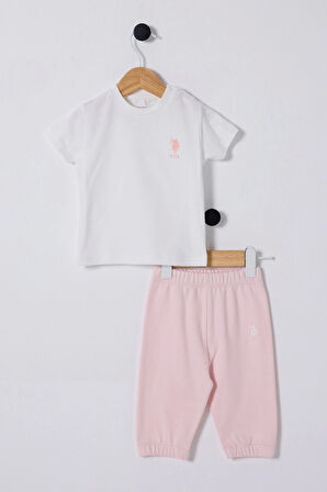 U.S.POLO ASSN. KIZ BEBEK 3LÜ TAKIM - Beyaz