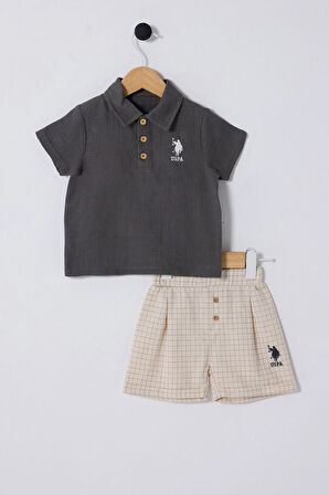 U.S. Polo Assn. Erkek Bebek Antrasit Bebek Takım