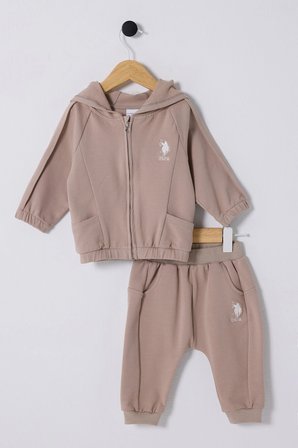 U.S POLO ASSN ERKEK BEBEK 3LÜ TAKIM - KUM